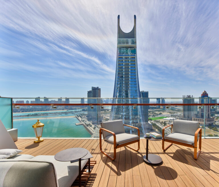 Fairmont & Raffles Hotel Bamboo rooftop deck
